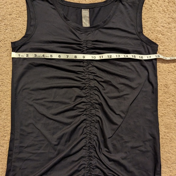 Zuda Black Z-Cool Ruched Front Tank Top Women's Size Extra Small XS - Picture 6 of 10